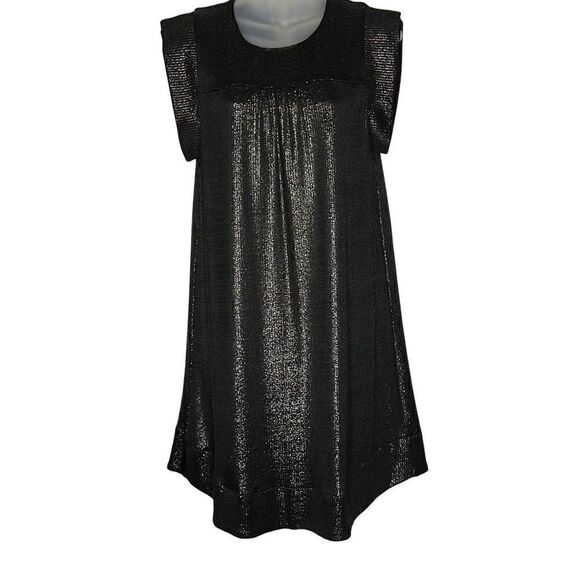dRA for Anthropologie shimmery Black / gunmetal dress XS P - Picture 1 of 9